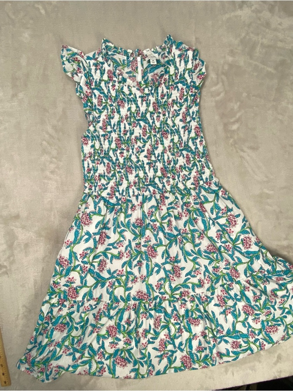 J. Crew Re-Imagined 100% cotton floral dress with pockets size Medium
